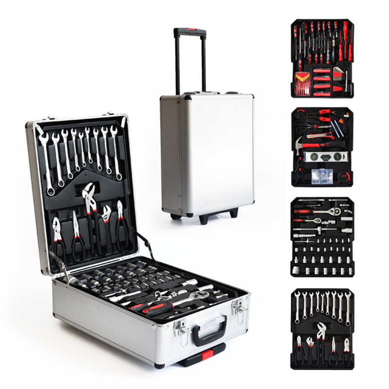 Tool Set - 186-delige aluminium koffer trolley mechanische autoreparatie