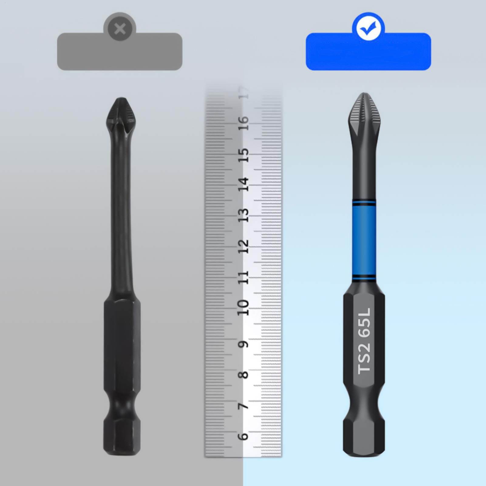 Tool Set - Boorschroevendraaierbitset 6-delig magnetisch zwaar uitgevoerd boorgereedschap