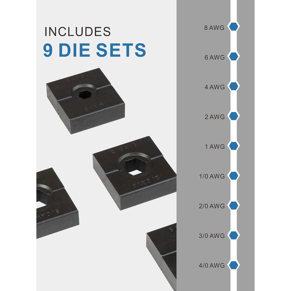 Compacte hydraulische krimptan - Tool Set recensie en prijs